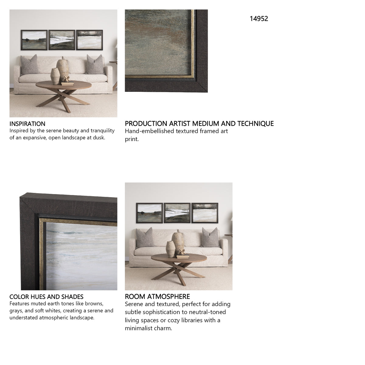 Rainy Day Inspiration I by Mercana Studio a Hand Embellished Textured Framed Art Print from Mercana - Luna Furniture