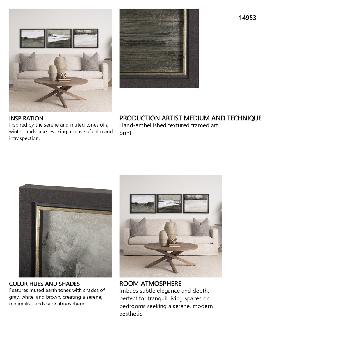 Rainy Day Inspiration II by Mercana Studio a Hand Embellished Textured Framed Art Print from Mercana - Luna Furniture