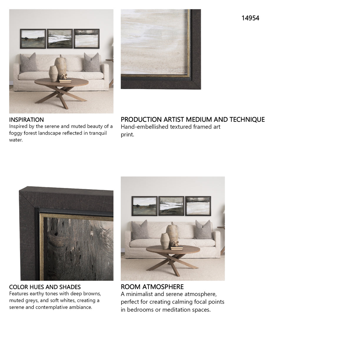 Rainy Day Inspiration III by Mercana Studio a Hand Embellished Textured Framed Art Print from Mercana - Luna Furniture