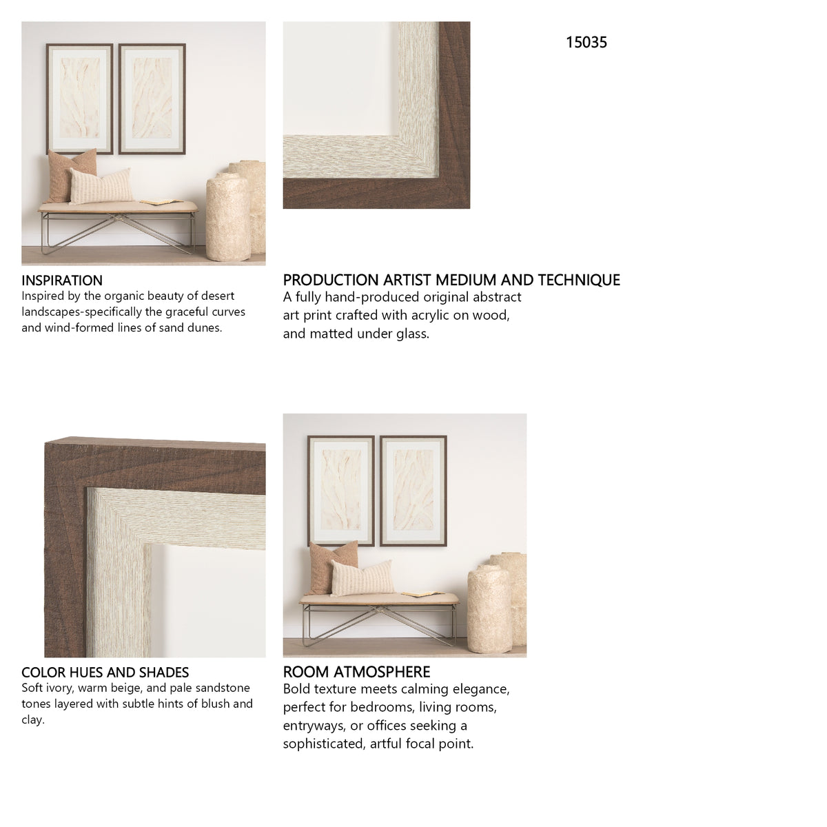 Dune II by Studio M a handmade Original Framed Artwork under Glass from Mercana - Luna Furniture