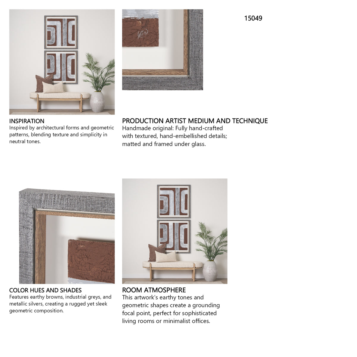 Retro Pipes II by Studio M a Framed handmade Original Artwork from Mercana - Luna Furniture