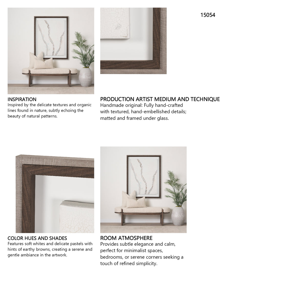 Blue Williow II by Studio M a Framed handmade Original Artwork from Mercana - Luna Furniture