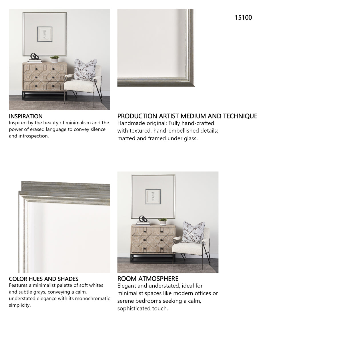Short Straw I by Studio M a handmade Original Framed Artwork under Glass from Mercana - Luna Furniture