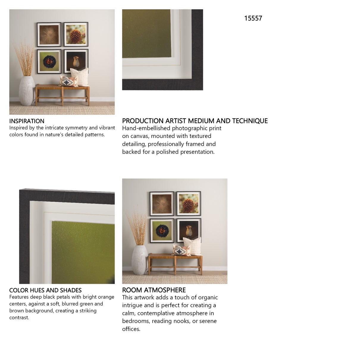 Glowing by Stig Kalvelid a Hand Embellished Framed Photo Art Print Matted under Glass from Mercana - Luna Furniture