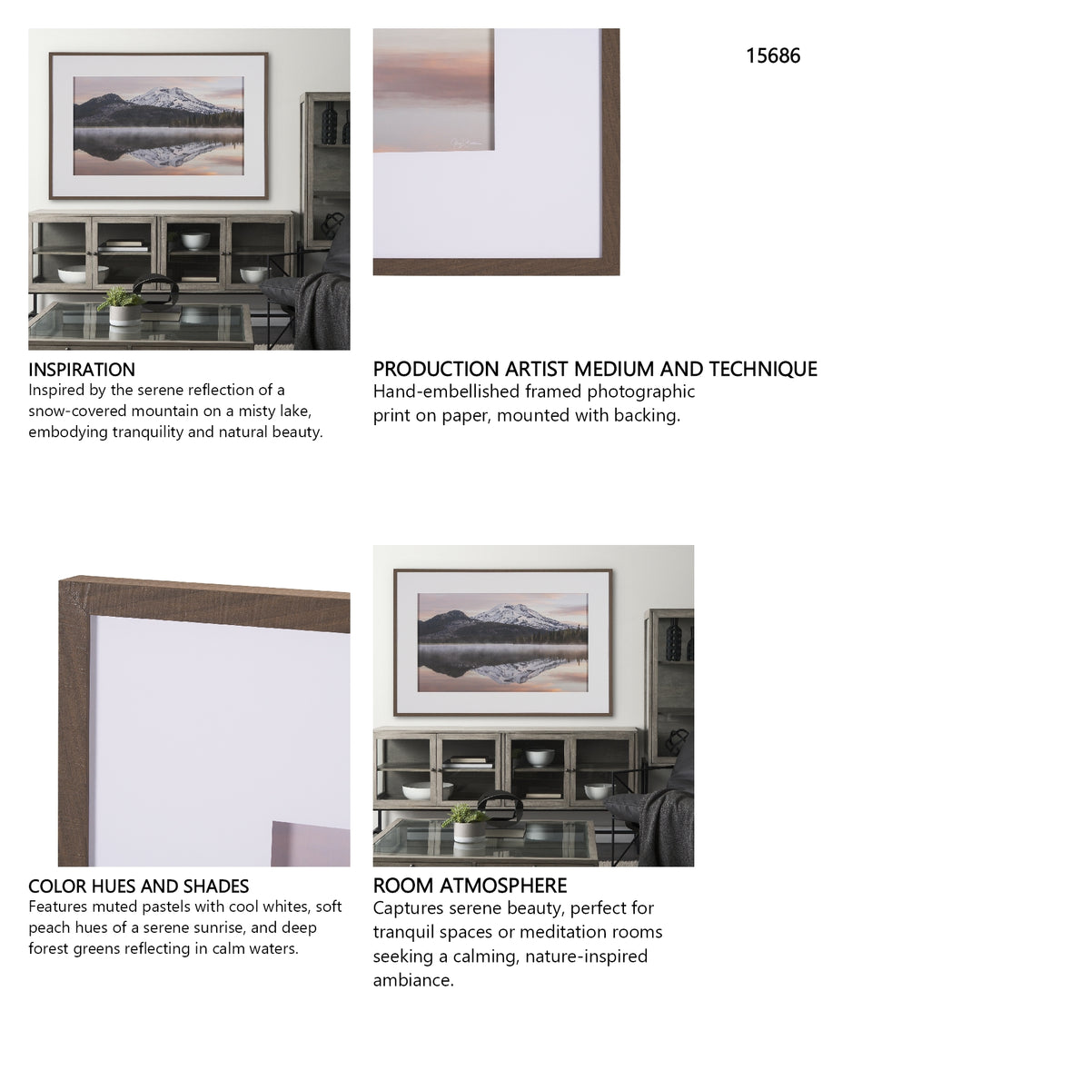 Misty Morn by Gary Blatter a Framed Photo Art Print Matted under Glass from Mercana - Luna Furniture