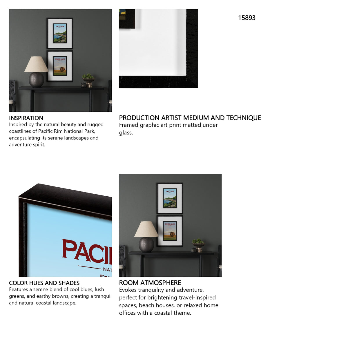 Pacific Rim GO (M) by Mercana Studio a Framed Art Print Matted under Glass from Mercana - Luna Furniture
