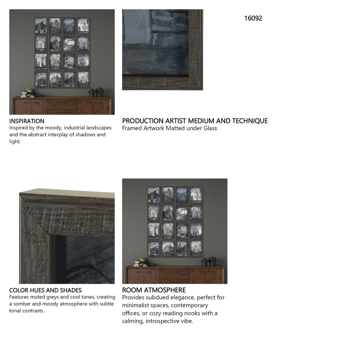 Community 1C by Mercana Studio Framed Artwork Matted under Glass from Mercana - Luna Furniture