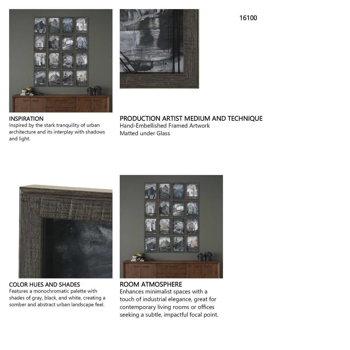 Community 3C by Mercana Studio Framed Artwork Matted under Glass from Mercana - Luna Furniture