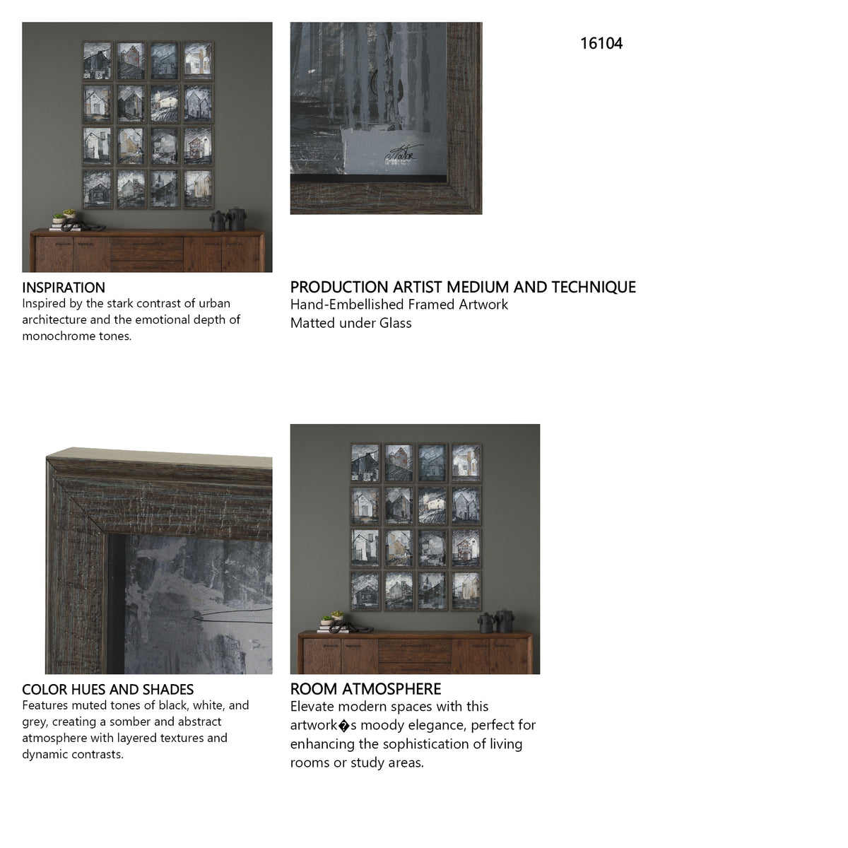 Community 4C by Mercana Studio Framed Artwork Matted under Glass from Mercana - Luna Furniture