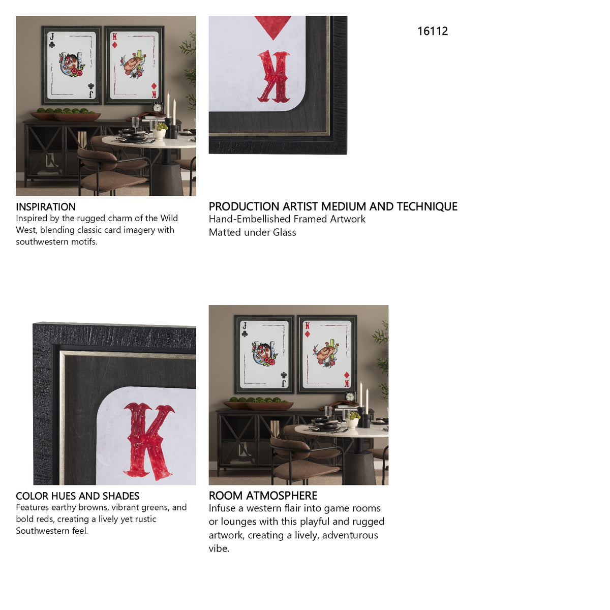 Wild West IV by Mercana Studio Hand-Embellished Framed Artwork Matted under Glass from Mercana - Luna Furniture