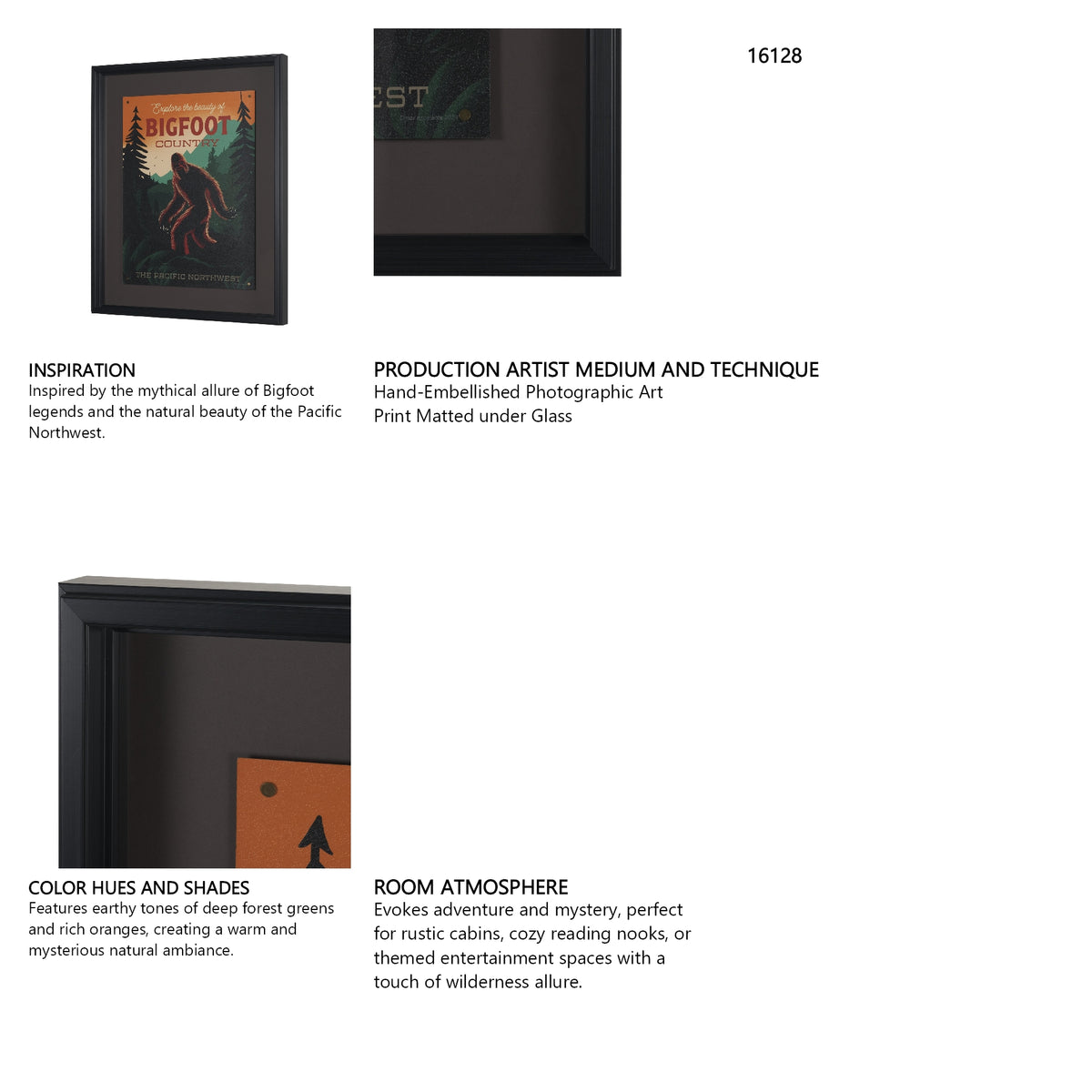 Cryptid Tourism I by Omar Escalante Textured Framed Artwork Matted under Glass from Mercana - Luna Furniture