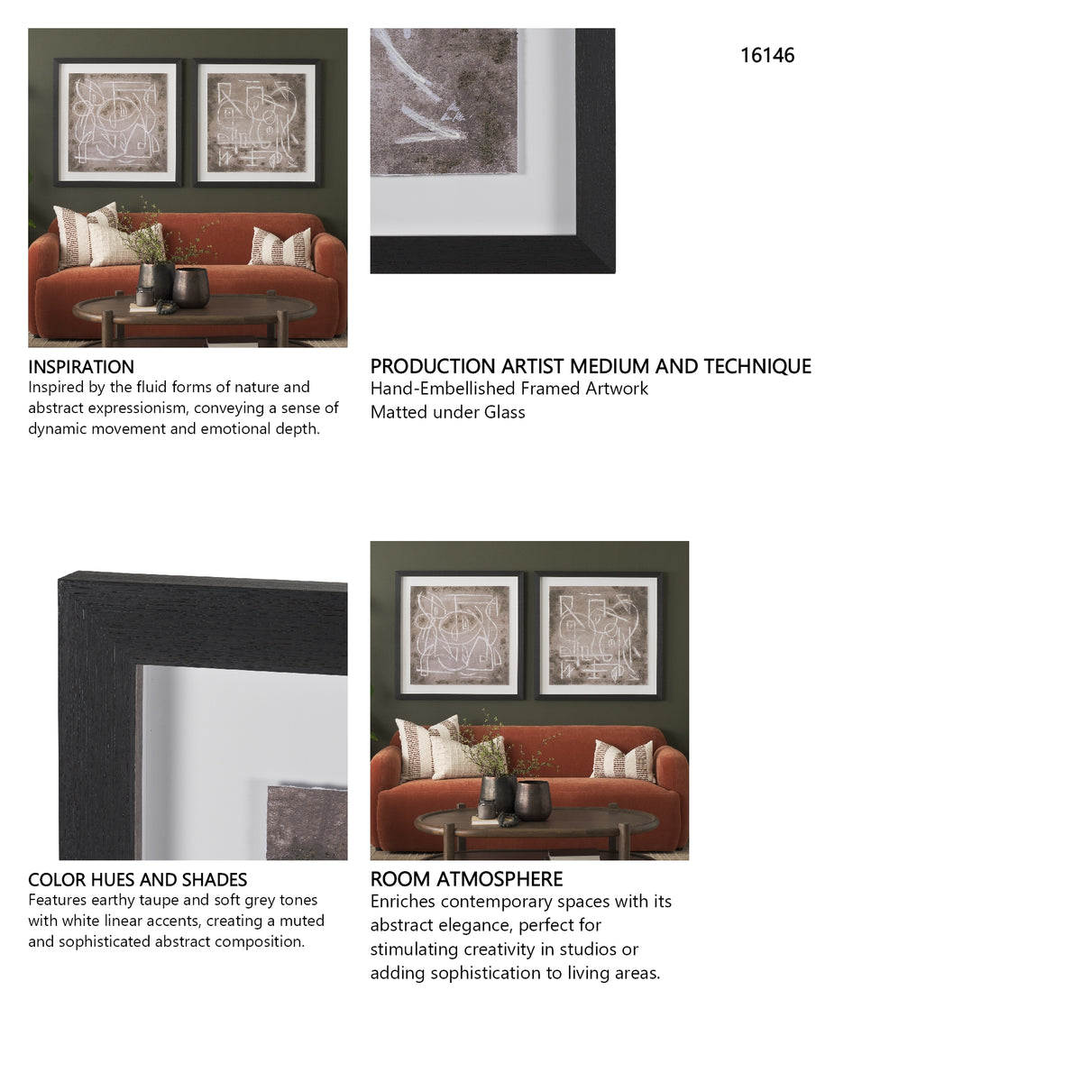 Obscure I by Mercana Studio Hand-Embellished Framed Artwork Matted under Glass from Mercana - Luna Furniture