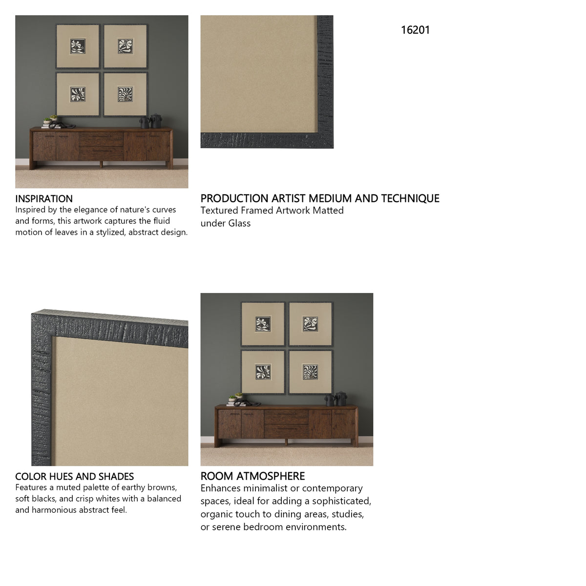 Spanish Tile Dark IV by Mercana Studio Textured Framed Artwork Matted under Glass from Mercana - Luna Furniture