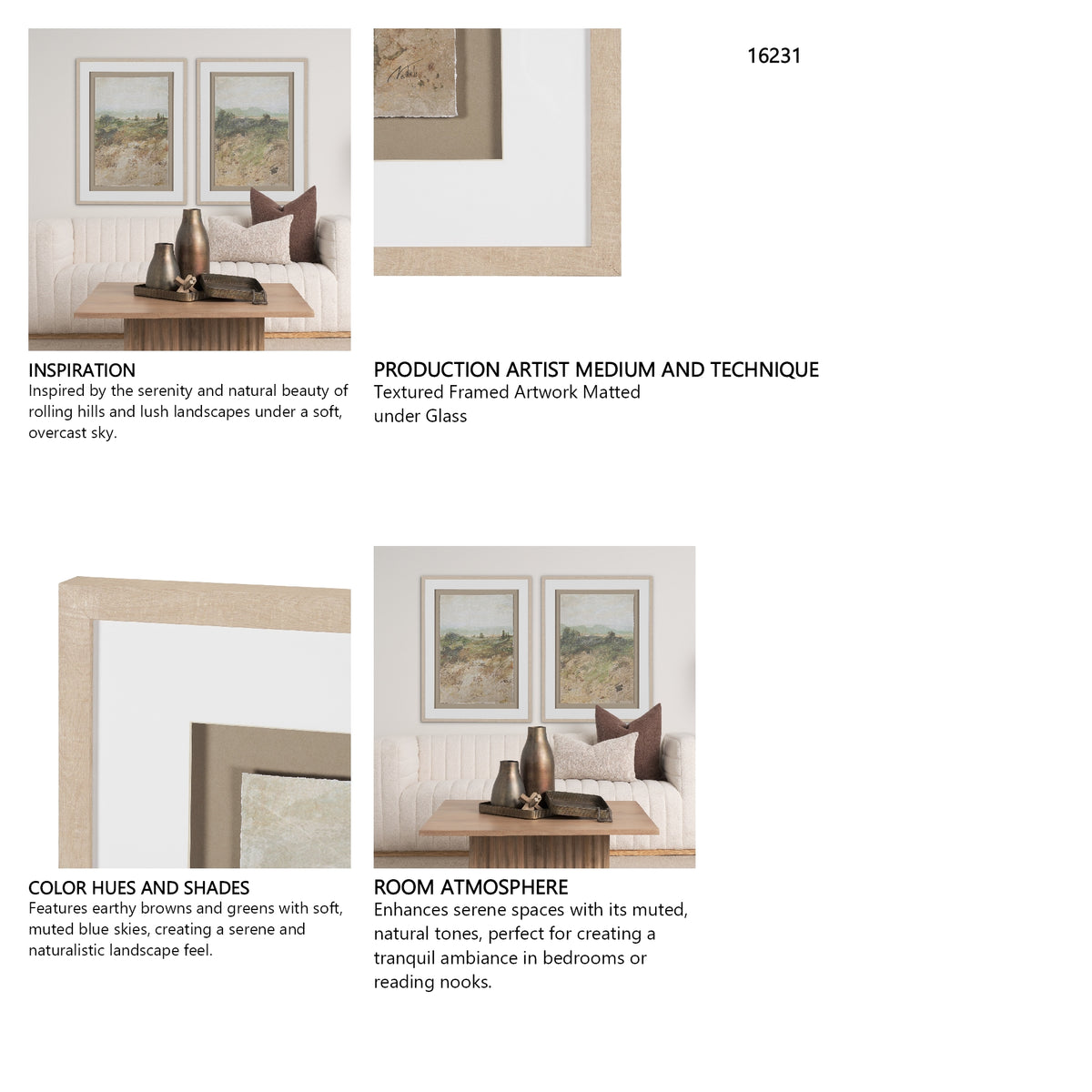Amber Horizon IV by Mercana Studio Textured Framed Artwork Matted Under Glass from Mercana - Luna Furniture