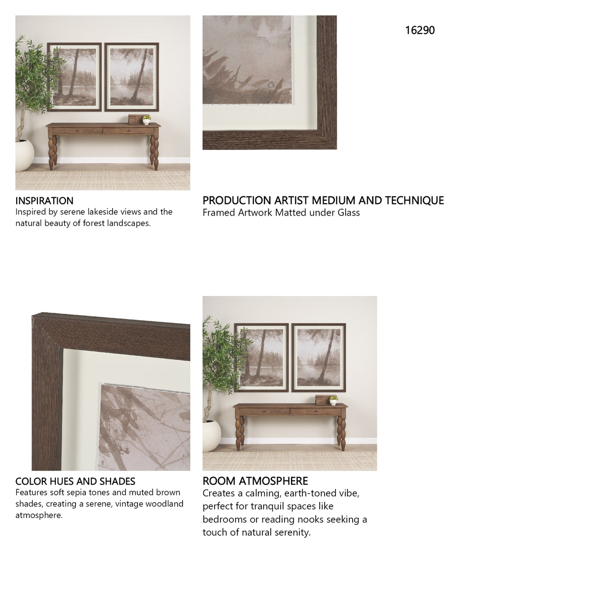 Timber Light I by Mercana Studio Framed Artwork Matted under Glass from Mercana - Luna Furniture
