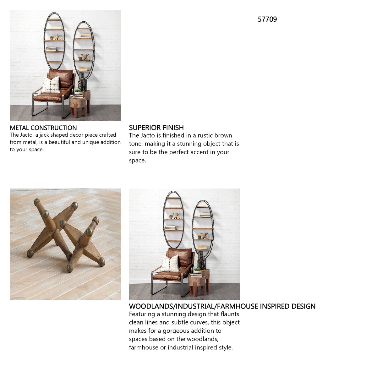 Jacto (Small) 9L x 9W Brown Wooden Jack from Mercana - Luna Furniture
