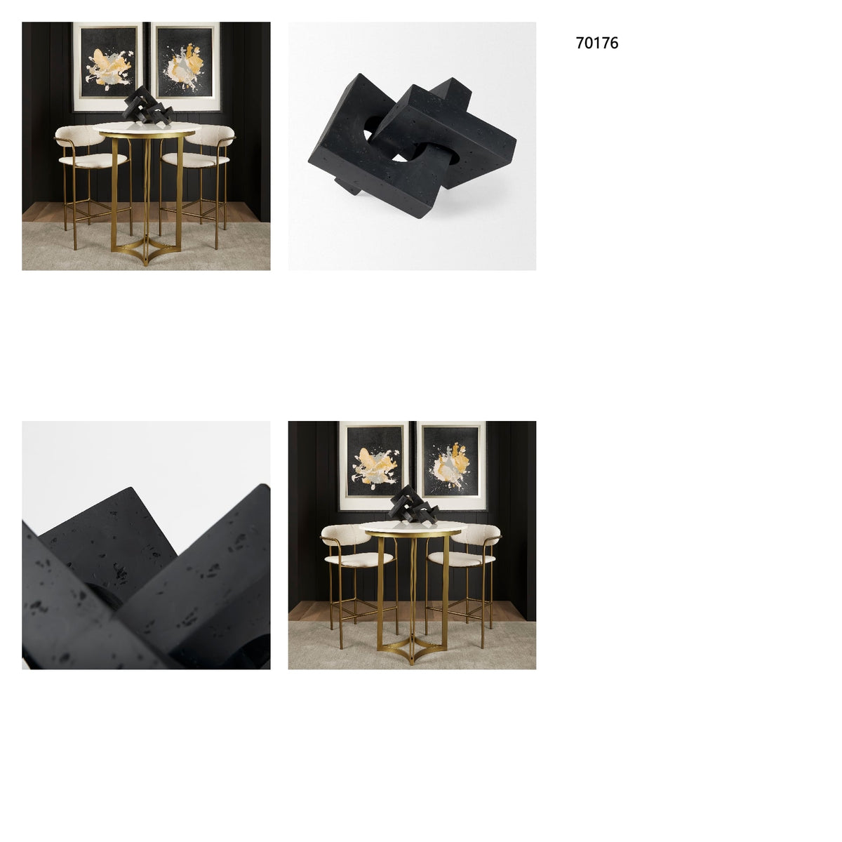 Linx Large Resin Sculpture Decorative Object from Mercana - Luna Furniture