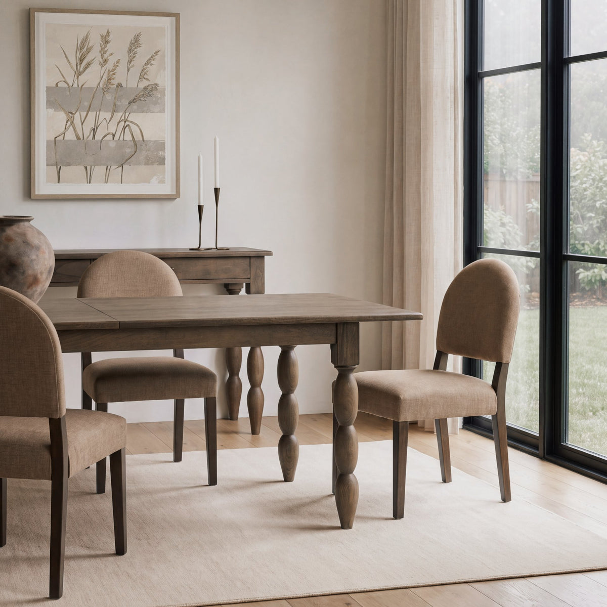 Angeline 96"L x 48"W Extendable Dining Table | Dark Brown Wood | Seats 8-10 from Mercana - Luna Furniture