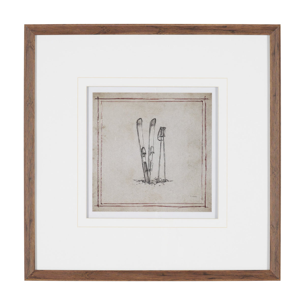 Apres 1 by Mercana Studio Hand-Embellished Textured Framed Artwork Matted under Glass from Mercana - Luna Furniture