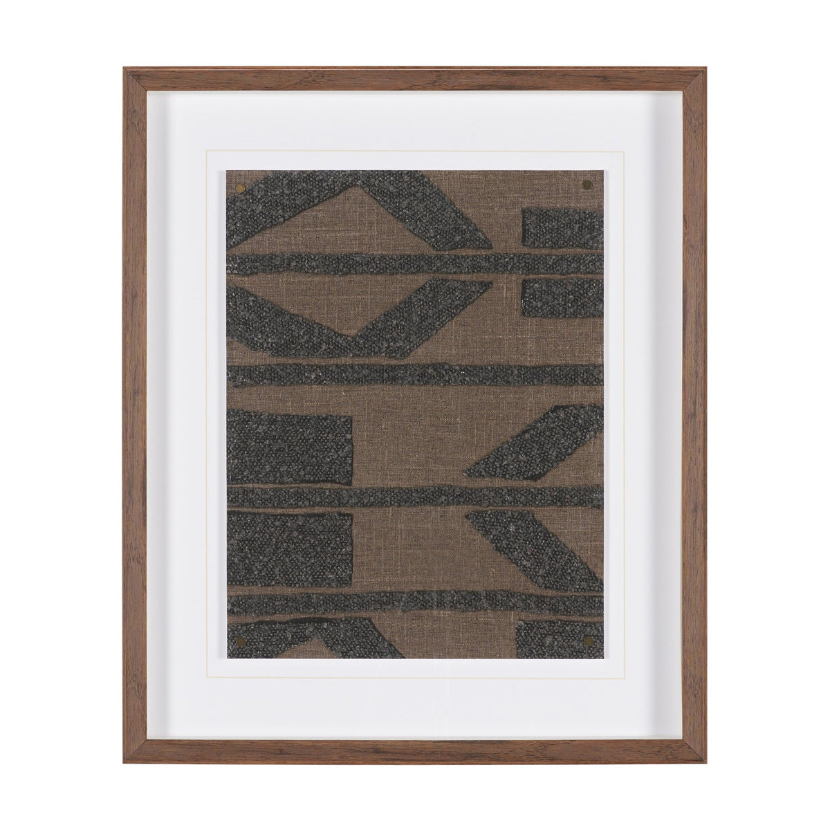 Fabric Fusion - Bentuk by Maja Gunnarsdottir Textured Framed Artwork Matted under Glass from Mercana - Luna Furniture