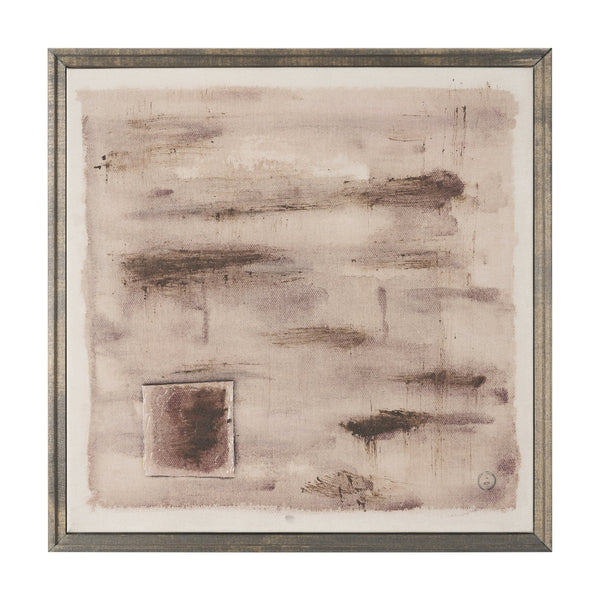 Uno by Mercana Studio Hand-Embellished Textured Framed Canvas Artwork