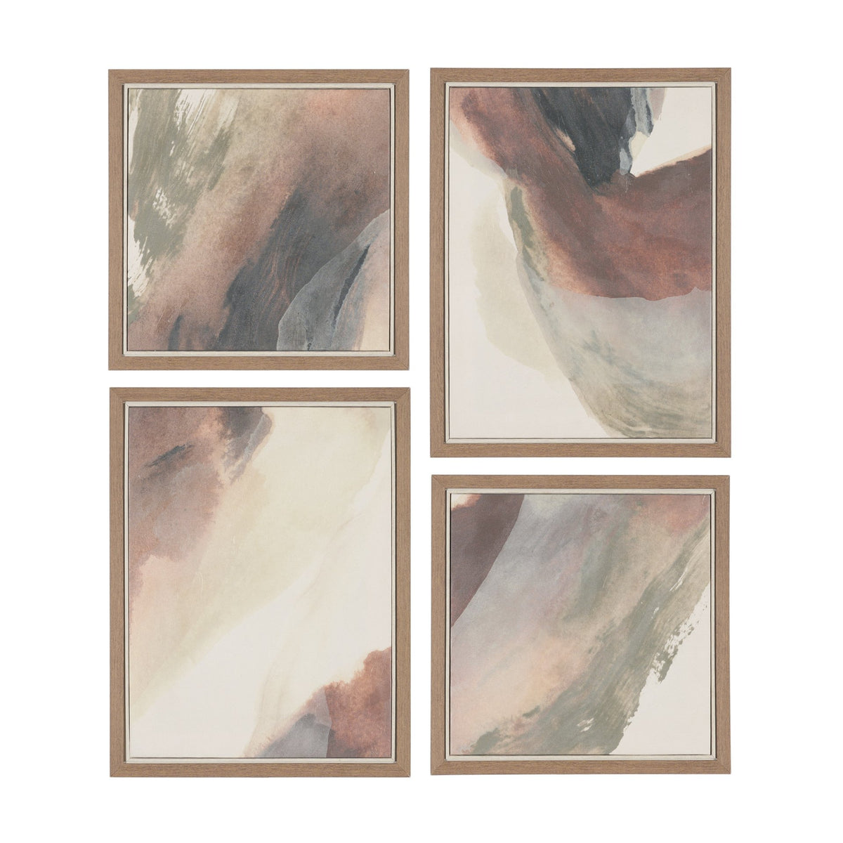 Emerge by Ira Havuka Hand-Embellished Textured Framed Canvas Artwork (Set of 4) from Mercana - Luna Furniture
