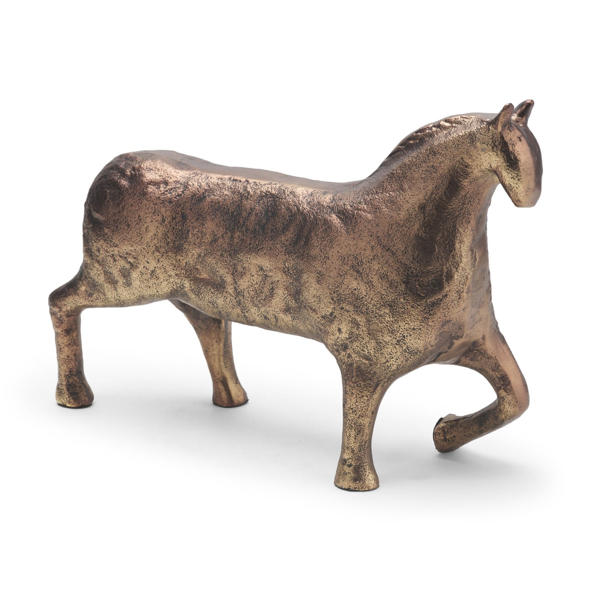 Marengo Antiqued Brass Metal Decorative Horse Object from Mercana - Luna Furniture
