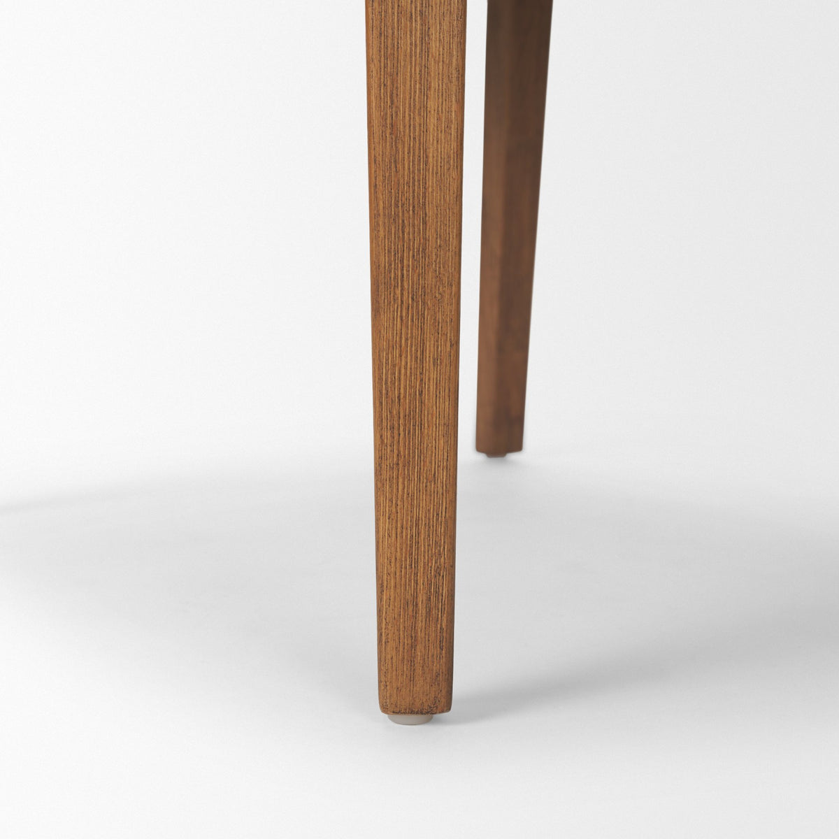 Clara Light Brown Beech Wood W/ Cream Fabric Seat and Cane Back Armless Dining Chair, Set of 2 from Mercana - Luna Furniture