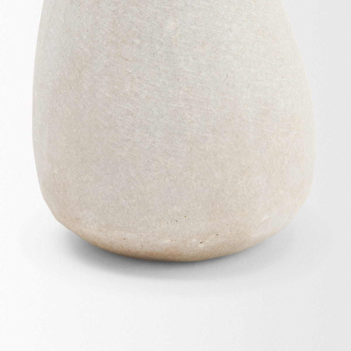 Pera Small White Marble Pear Decorative Object