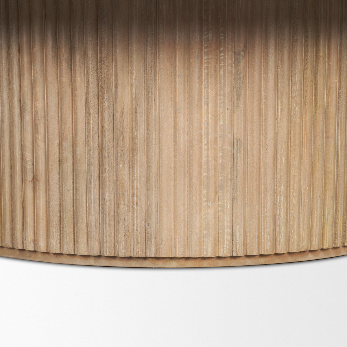 Terra 48L x 48W x 15H Light Brown Wood Round Coffee Table from Mercana - Luna Furniture