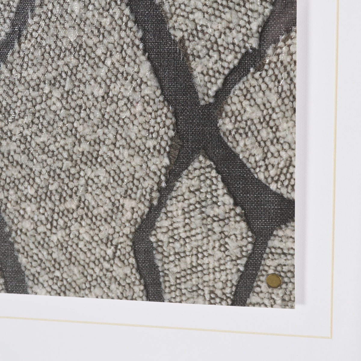 Fabric Fusion - Salib by Maja Gunnarsdottir Textured Framed Artwork Matted under Glass from Mercana - Luna Furniture