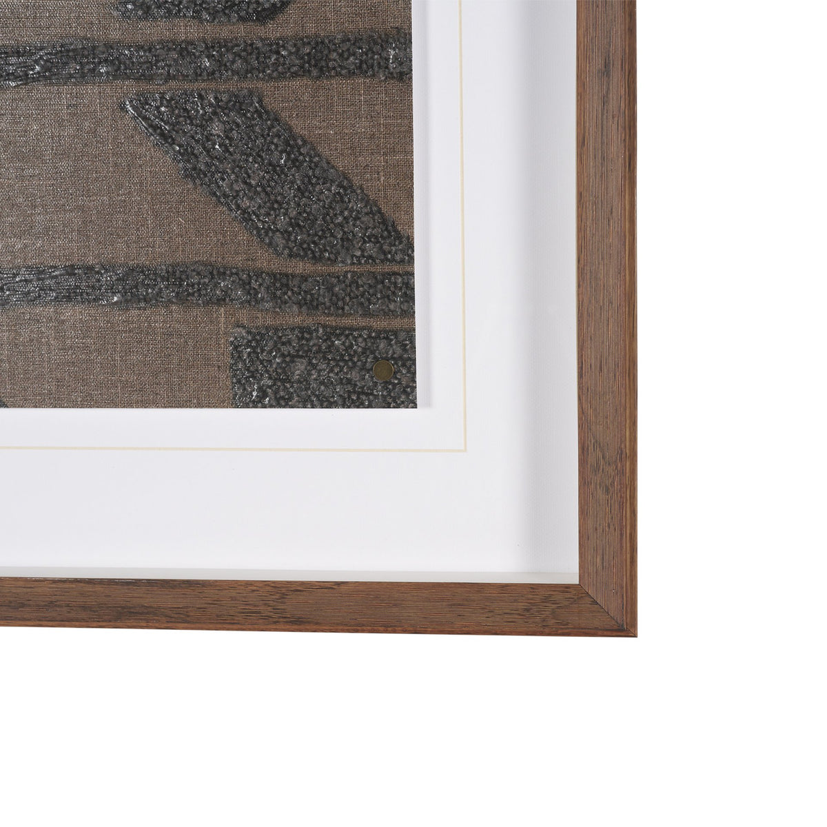 Fabric Fusion - Bentuk by Maja Gunnarsdottir Textured Framed Artwork Matted under Glass from Mercana - Luna Furniture