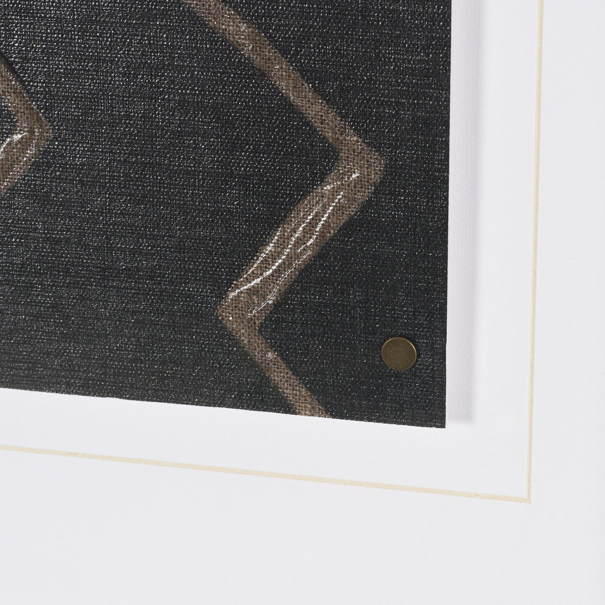 Fabric Fusion - Zig Zag by Maja Gunnarsdottir Textured Framed Artwork Matted under Glass from Mercana - Luna Furniture