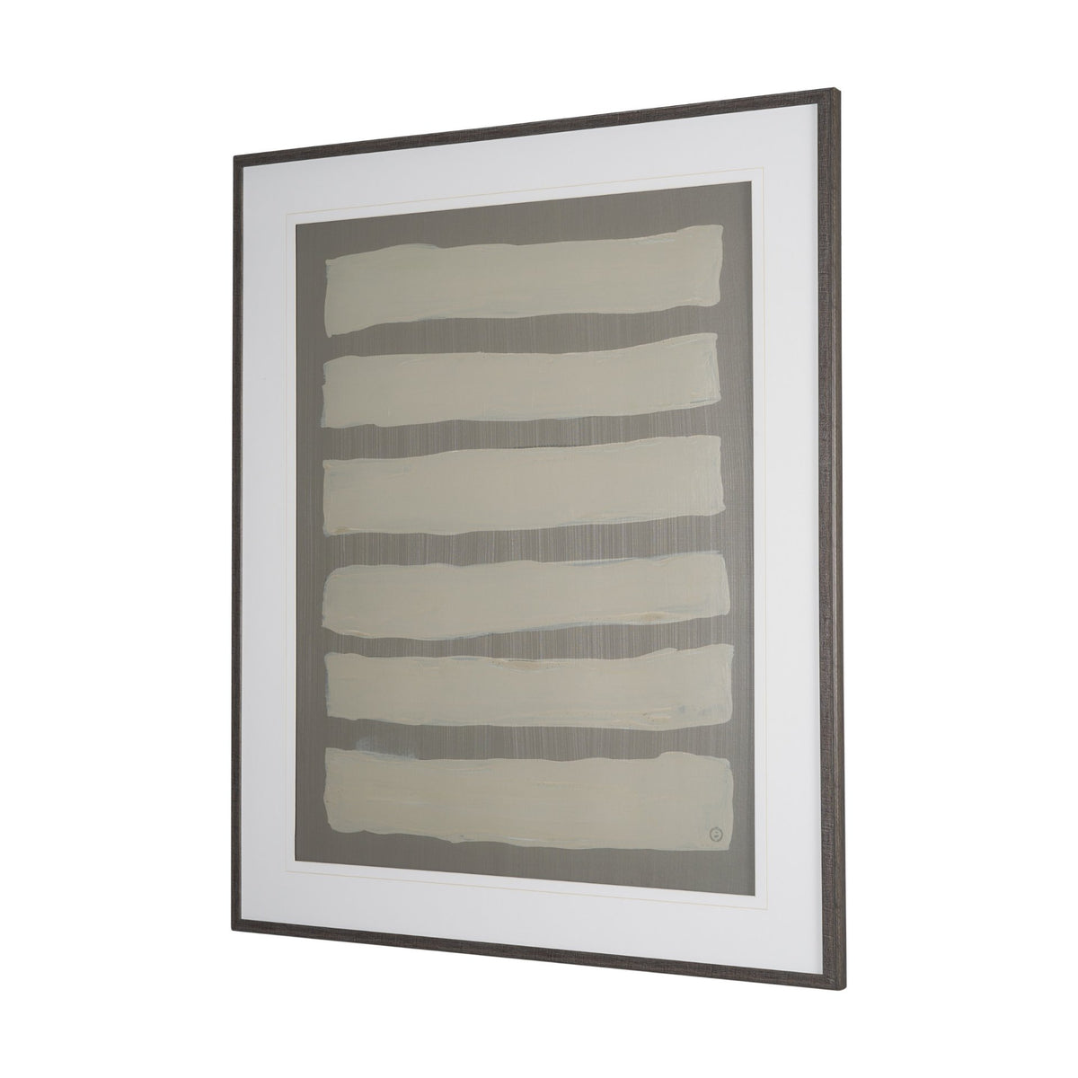 Linear Rhythym by Mercana Studio Hand-Embellished Textured Framed Artwork Matted under Glass from Mercana - Luna Furniture