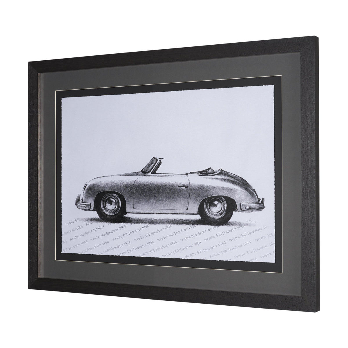 1954 356 Speedster by Mercana Studio Textured Framed Artwork Matted under Glass from Mercana - Luna Furniture