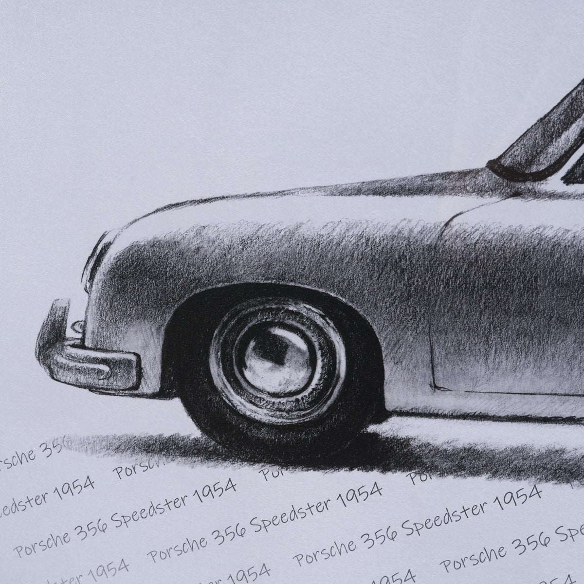 1954 356 Speedster by Mercana Studio Textured Framed Artwork Matted under Glass from Mercana - Luna Furniture