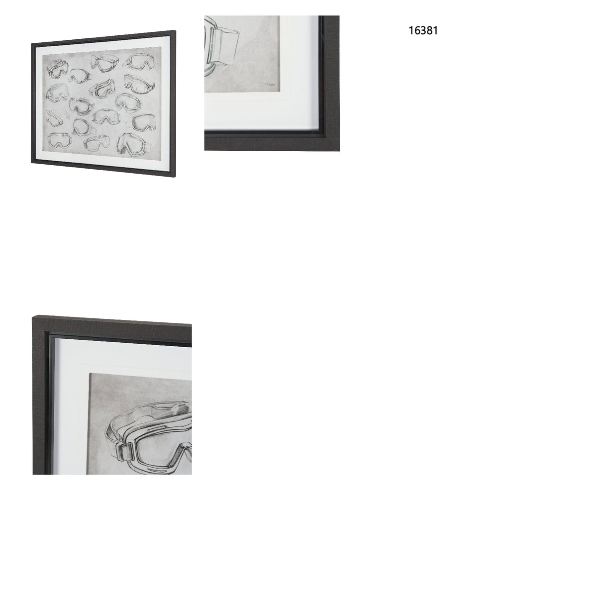 Mountain Eyes by Mercana Studio Textured Framed Artwork Matted under Glass from Mercana - Luna Furniture