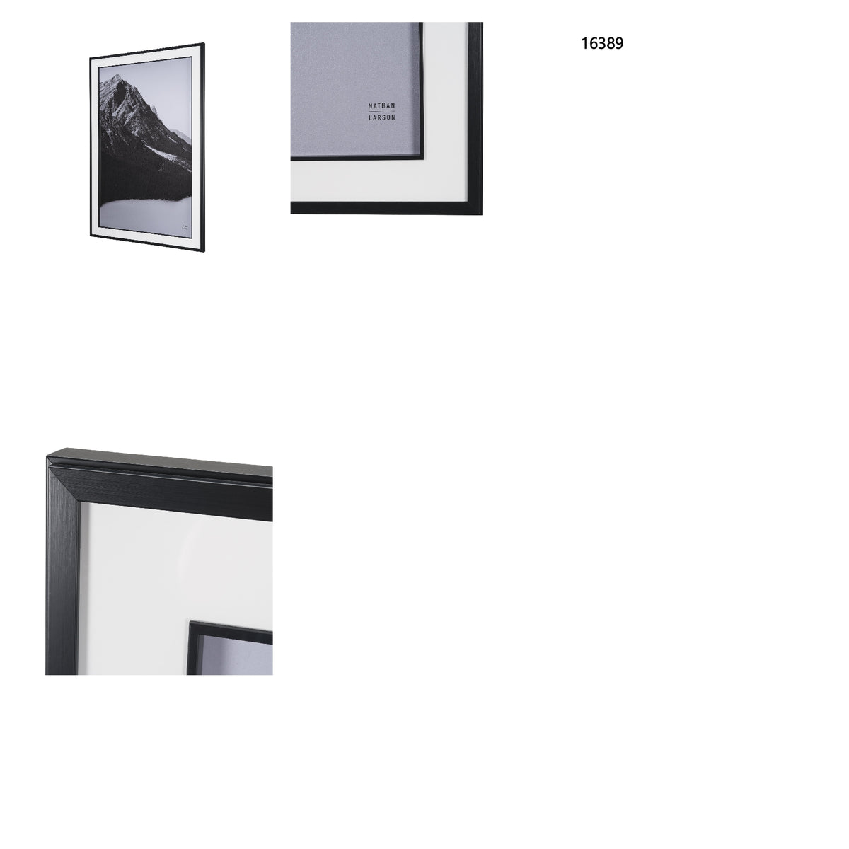 Mountain Mamma BW by Nathan Larson Textured Framed Photo Print Matted under Glass from Mercana - Luna Furniture