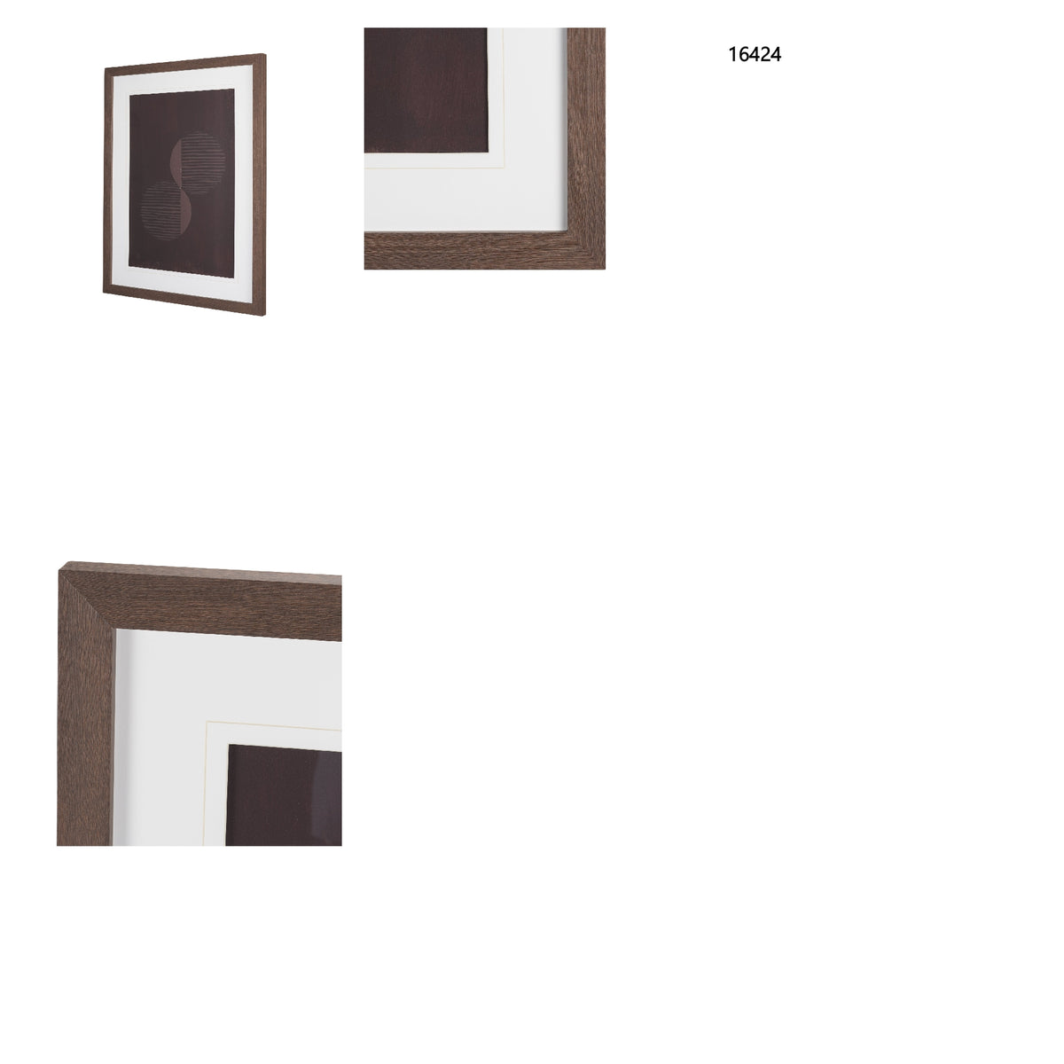 Twin Phases by Mercana Studio Hand-Embellished Textured Framed Artwork Matted under Glass from Mercana - Luna Furniture