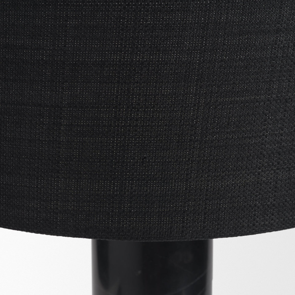 Aura Gray-Black Marble w/ Brass Table Lamp