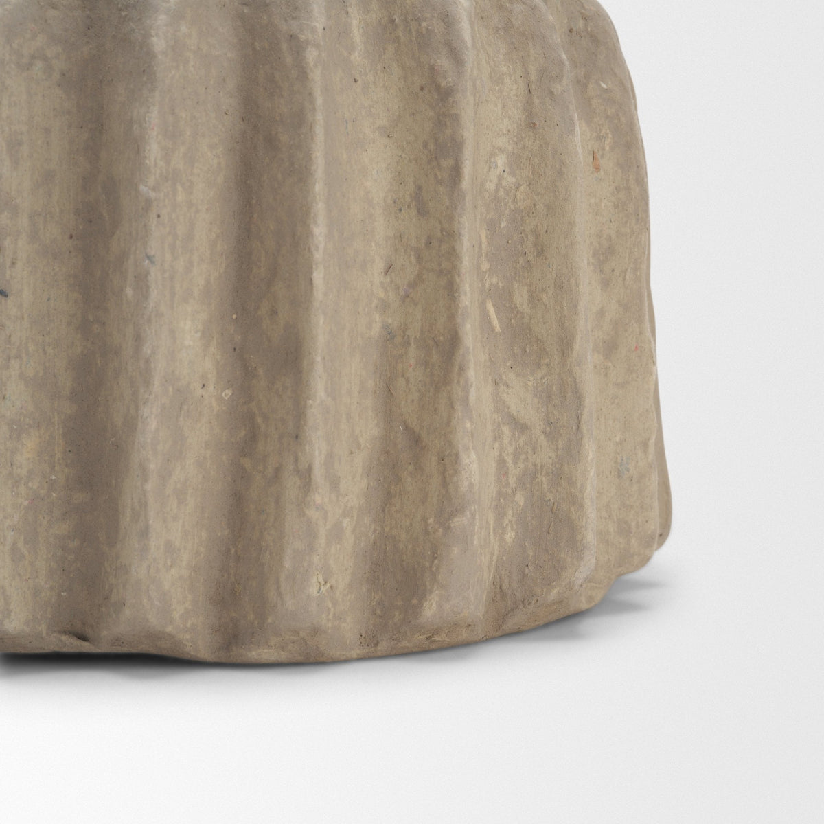 Jiya 8" Natural Ardi Paper Mache Double Handle Pot from Mercana - Luna Furniture