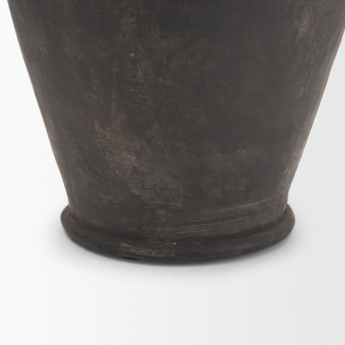 Creta Black Terracotta Double Handle Vase from Mercana - Luna Furniture