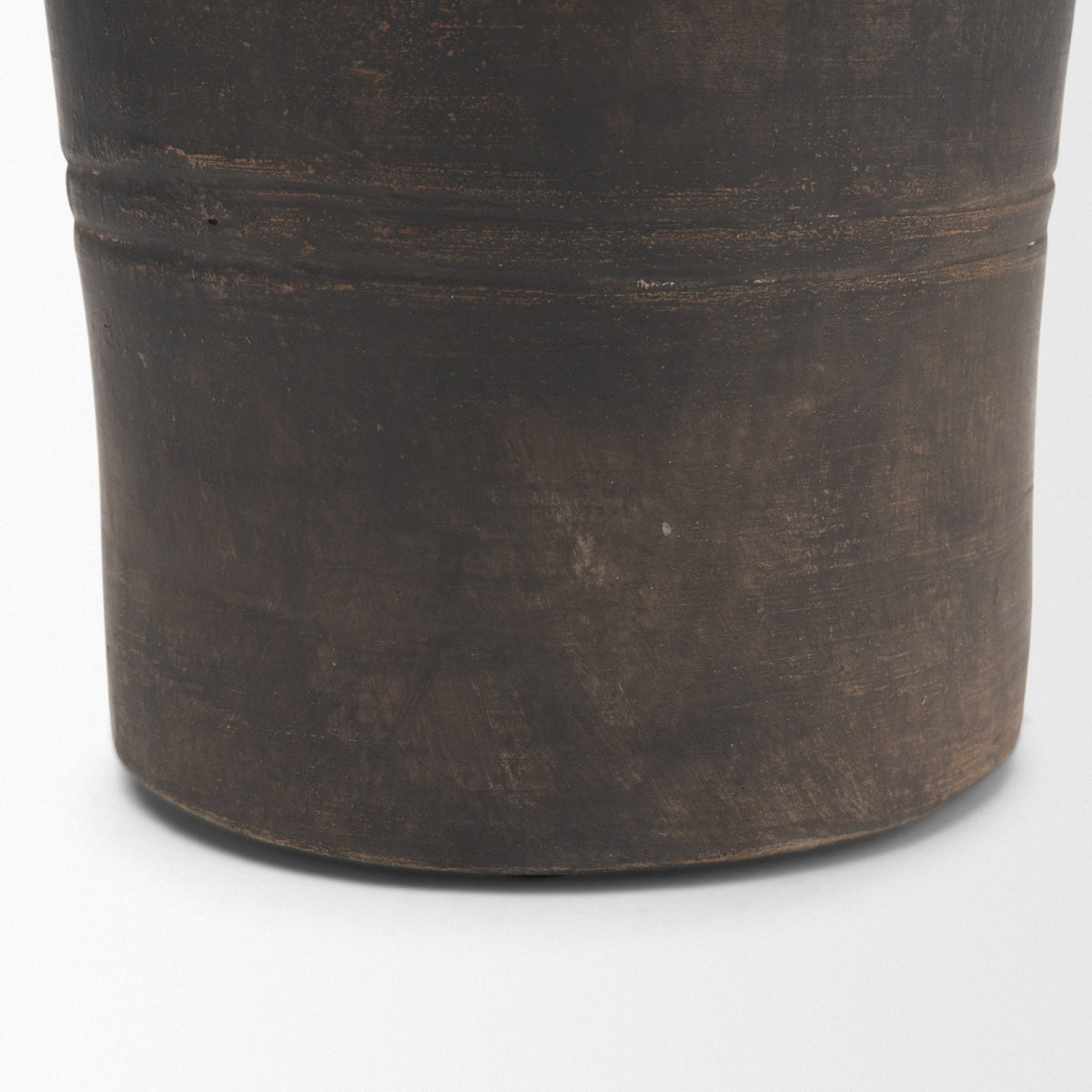 Creta 10" Black Terracotta Planter Vase
