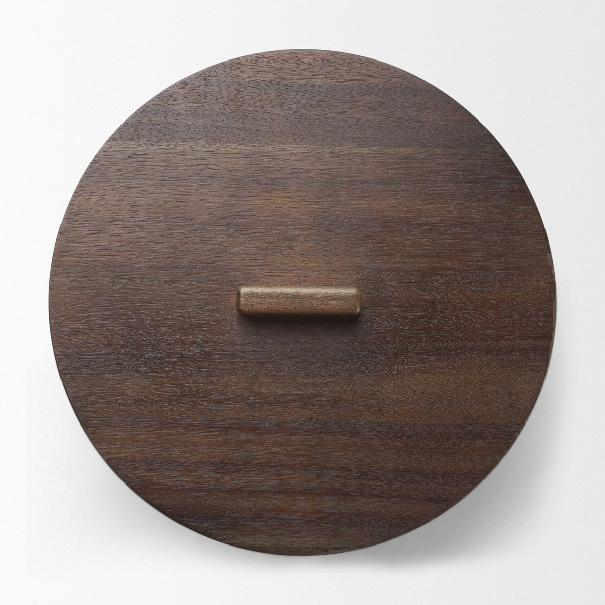 Voss Brass Metal w/ Dark Wood Lid Canister from Mercana - Luna Furniture