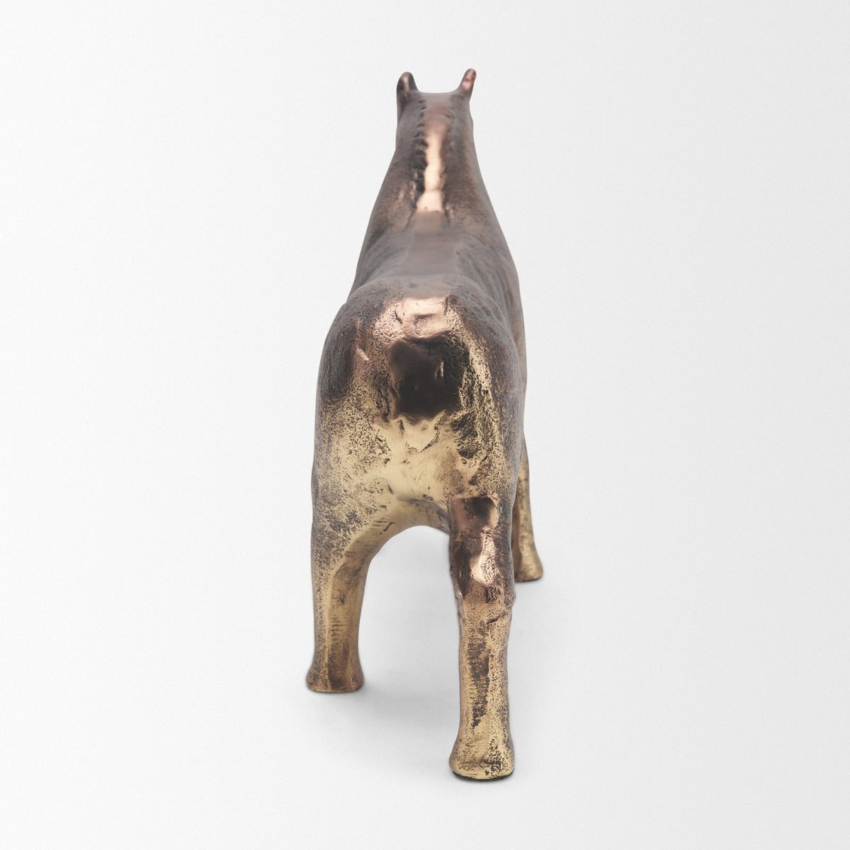 Marengo Antiqued Brass Metal Decorative Horse Object from Mercana - Luna Furniture