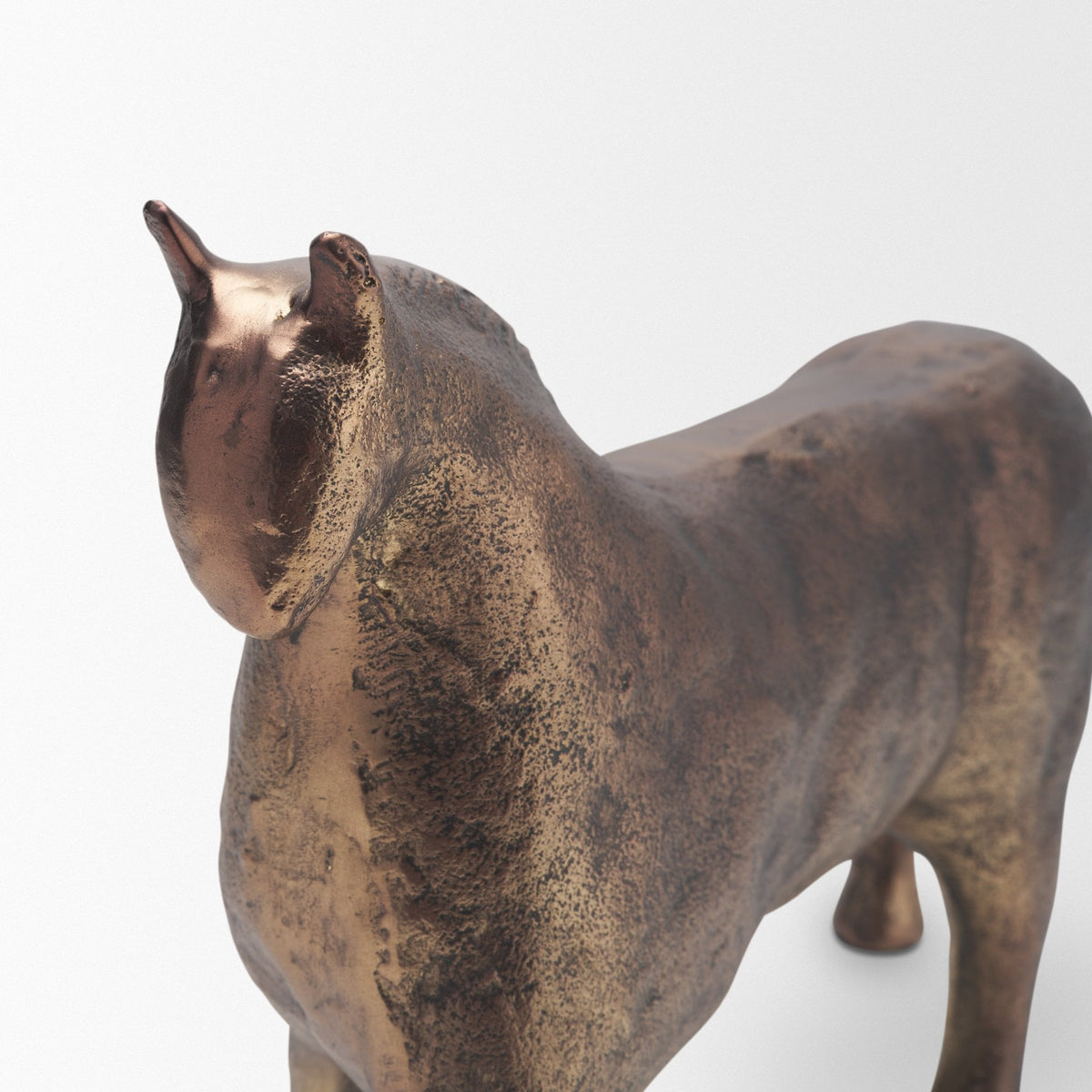 Marengo Antiqued Brass Metal Decorative Horse Object from Mercana - Luna Furniture