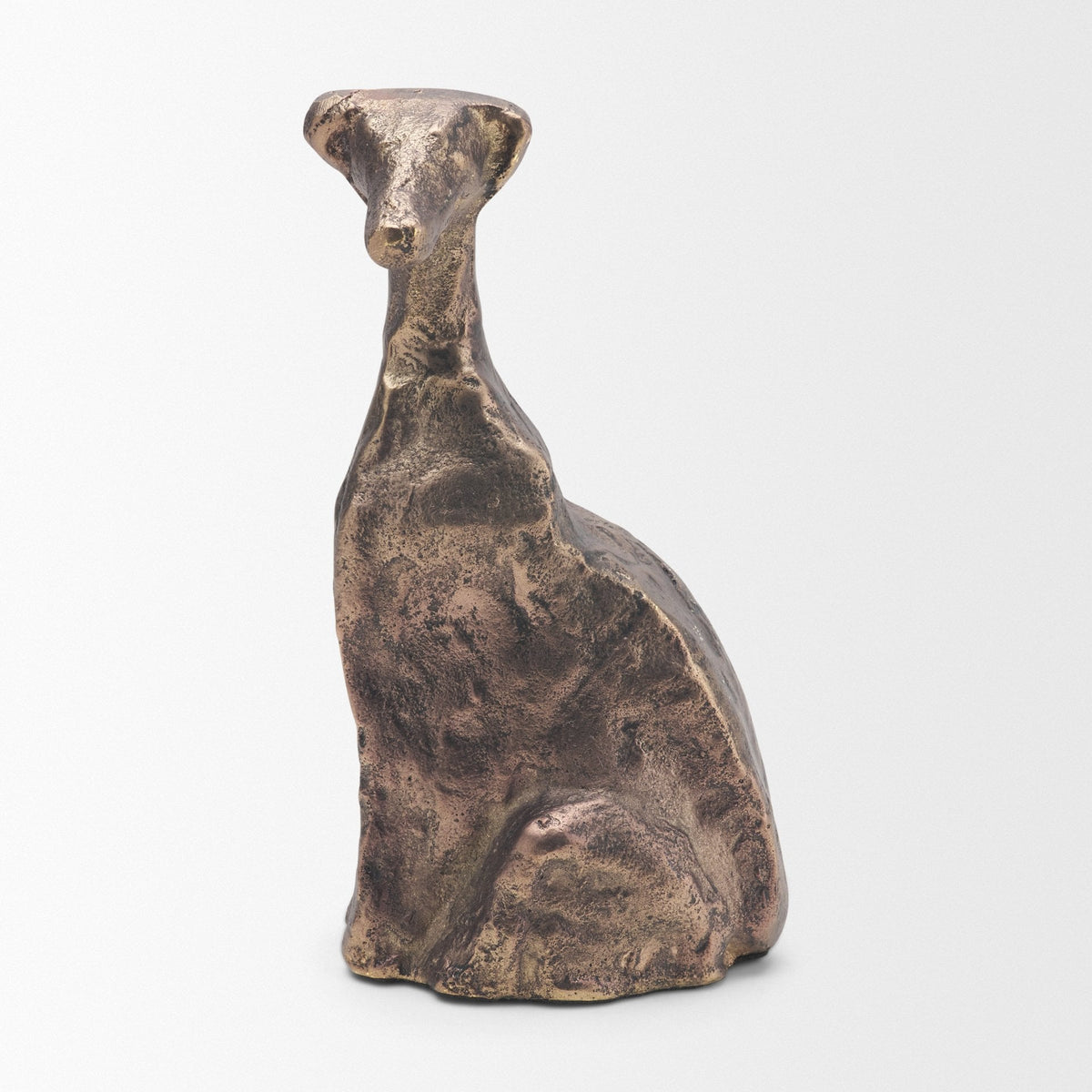 Anubis Antiqued Brass Metal Decorative Dog Object from Mercana - Luna Furniture