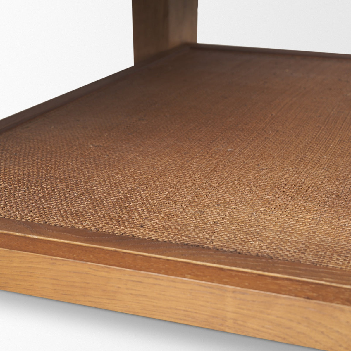 Carmel Rectangular Coffee Table | Raffia w/ Brown Wood