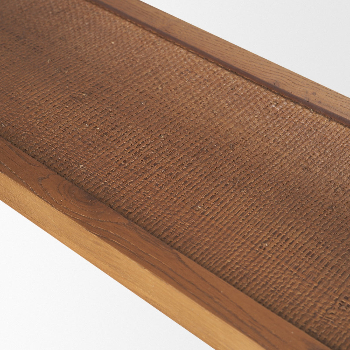 Carmel Console Table | Raffia w/ Brown Wood from Mercana - Luna Furniture