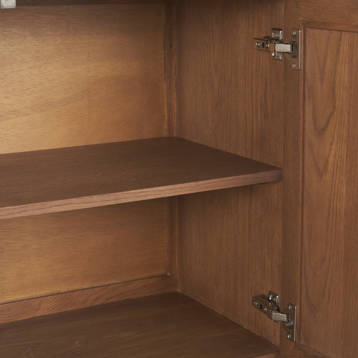 Carmel 4-Door Closed Sideboard | 82" | Raffia w/ Brown Wood from Mercana - Luna Furniture